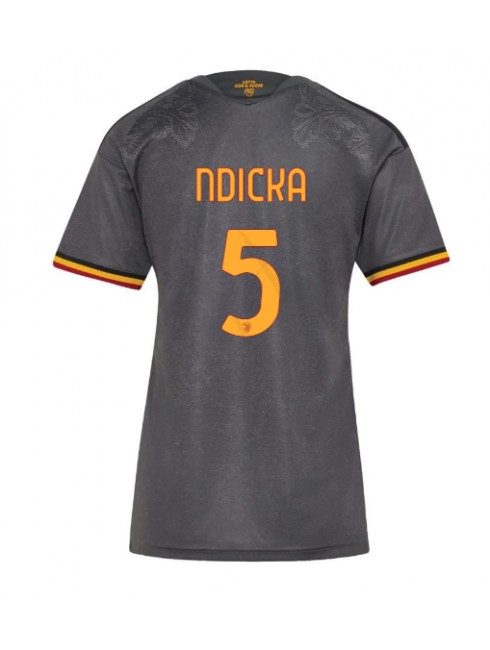 Ženski Nogometna dresi replika AS Roma Evan Ndicka #5 Tretji 2026-27 Kratek rokav Ženski Nogometna dresi replika AS Roma Evan Ndicka #5 Tretji 2026-27 Kratek rokav